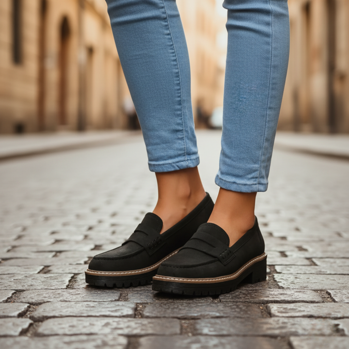 Damen Loafer mit Profilsohle Elegant | Vestea