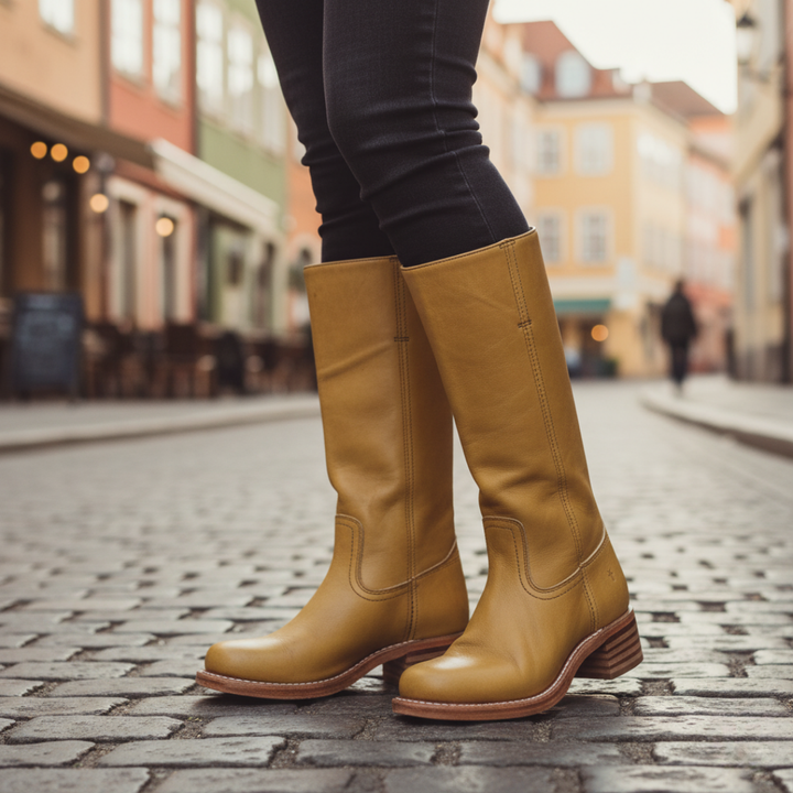 Damen Orthopädische Mid-Calf Stiefel im Reitstil | Vestea