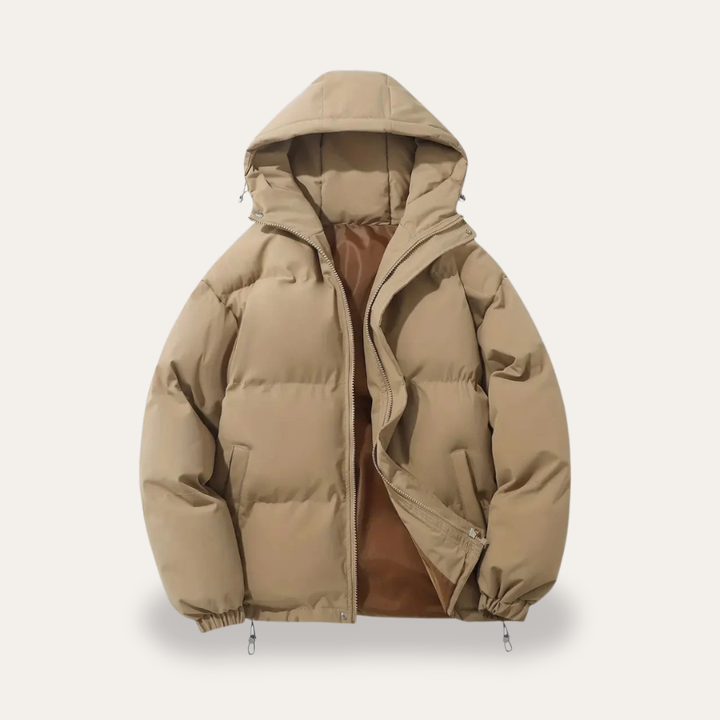 Damen Pufferjacke Nylon Kapuze Winter | Vestea