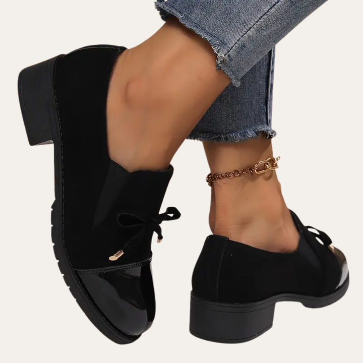 Damen Orthopädische Komfort-Loafer in Schwarz | Vestea