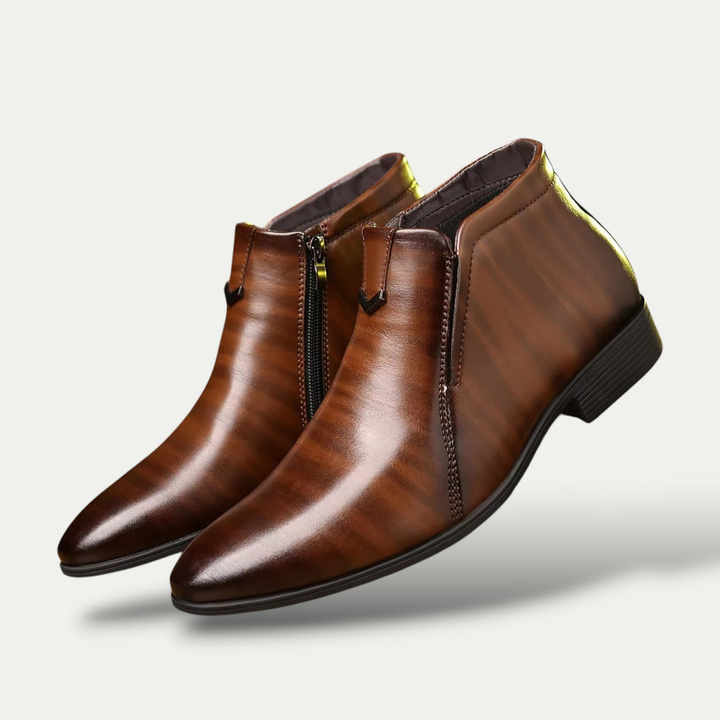 Herren Orthopädische Leder Stiefeletten Schuhe | Vestea