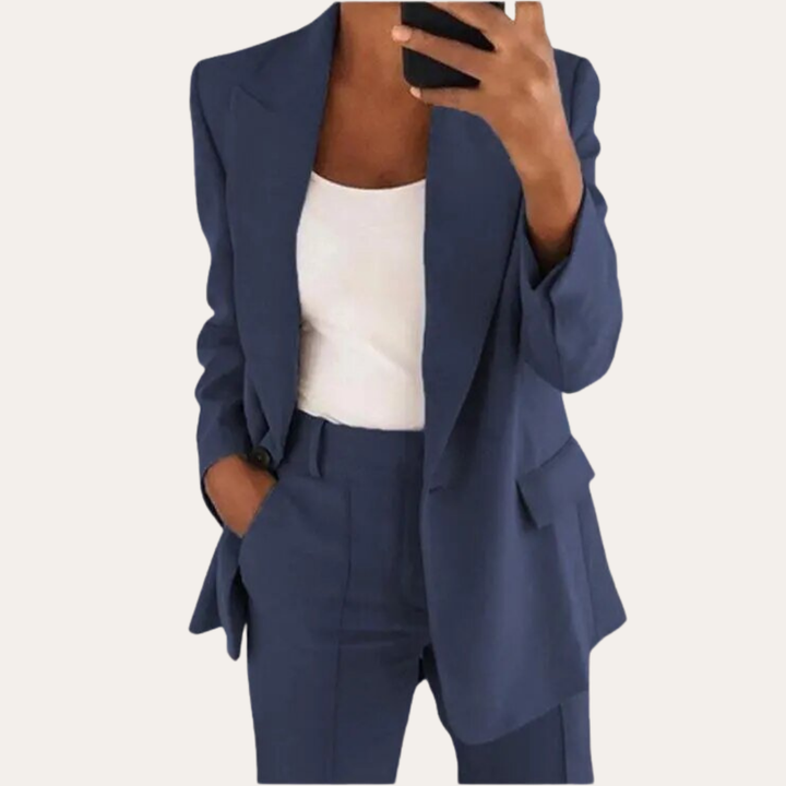 Damen Blazer und Hose Business Anzug Wollmix | Vestea