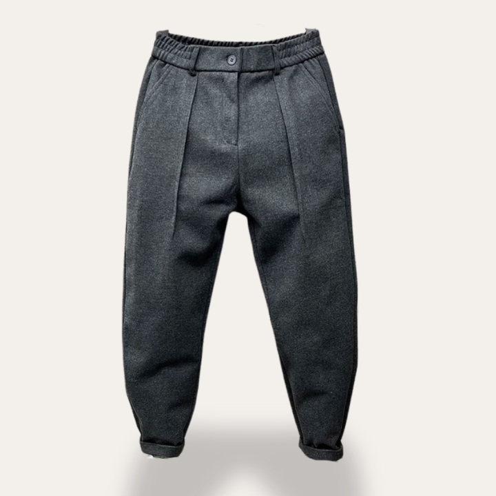 Herren Hose mit elastischem Bund und Bügelfalte | Vestea