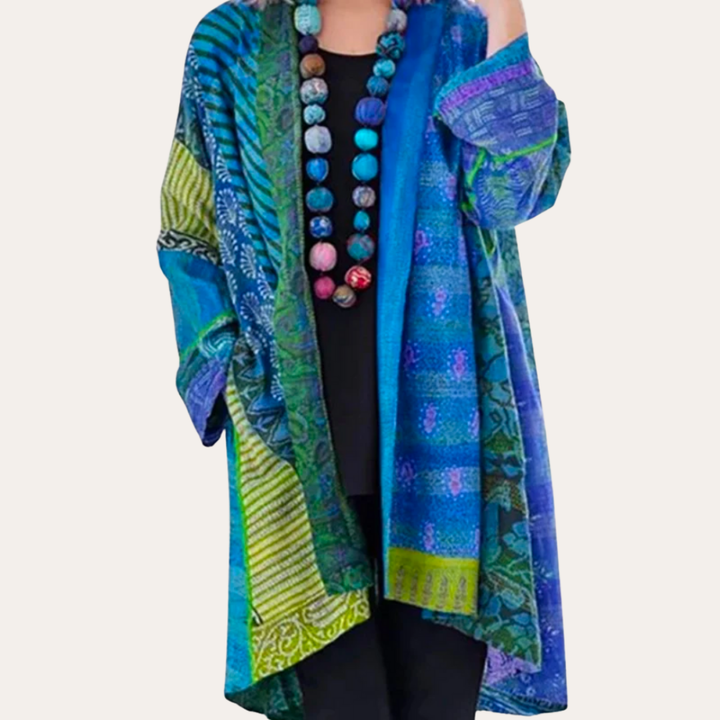 Damen Boho Kimono Cardigan mit Muster | Vestea