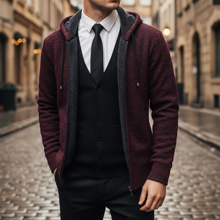 Herren Hoodie Jacke Smart Casual Streetstyle | Vestea