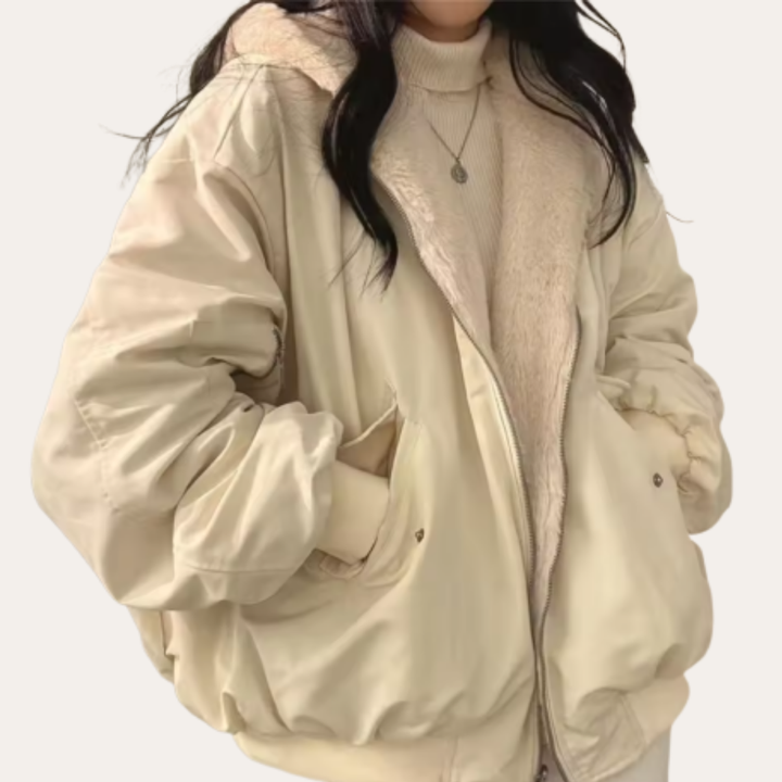 Damen Winterjacke Gefüttert Mit Kapuze | Vestea