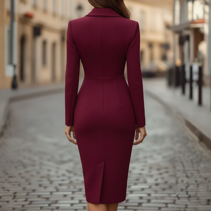 Elegantes Damen Kleid mit langen Ärmeln | Vestea