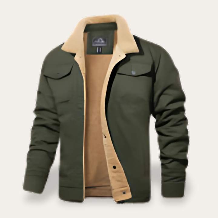 Herren Winterjacke Fleece Gefüttert Outdoor Übergangsjacke | Vestea