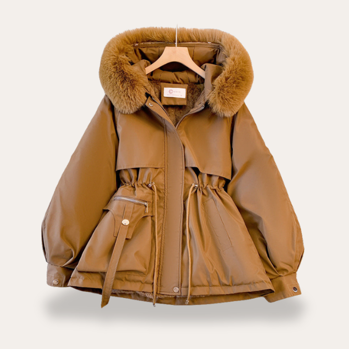 Damen Parka Jacke mit Kunstfell Futter Winter | Vestea