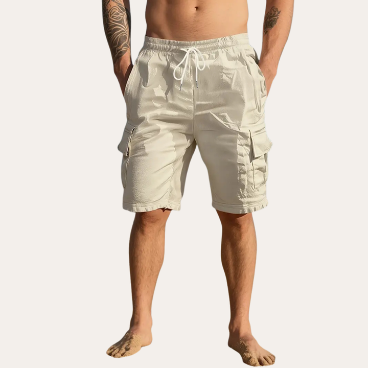 Herren Cargo-Shorts mit Elastischem Bund | Vestea