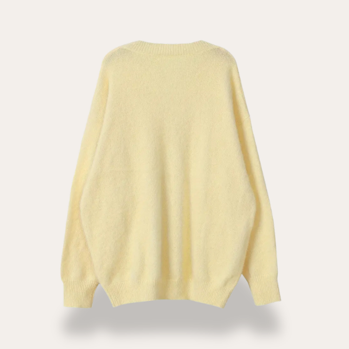 Strickpullover mit Perlendetails für Damen | Vestea