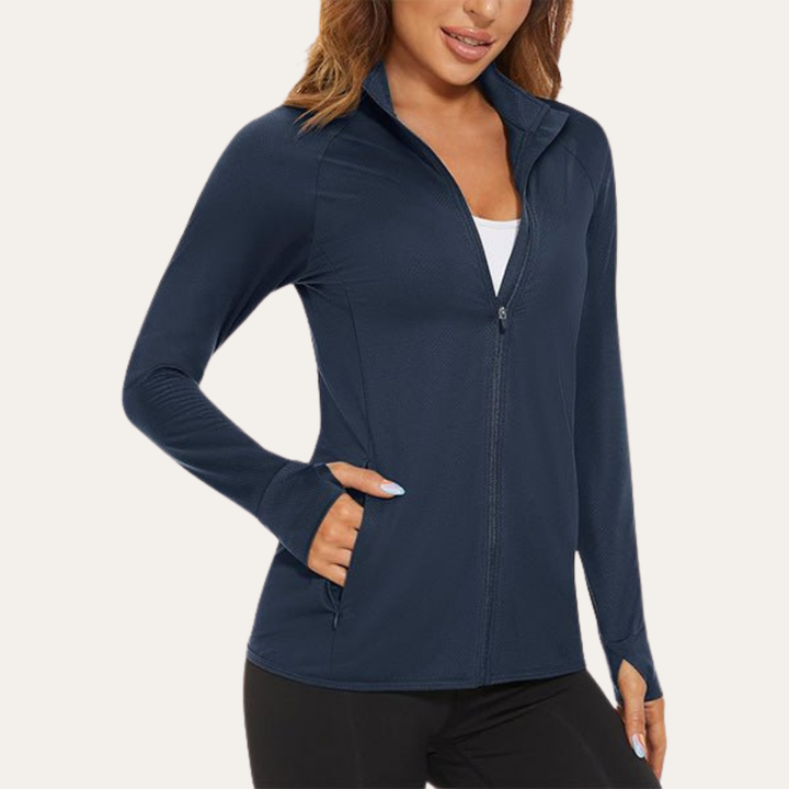 Leichte UV-Schutzjacke für Damen mit Langarm | Vestea