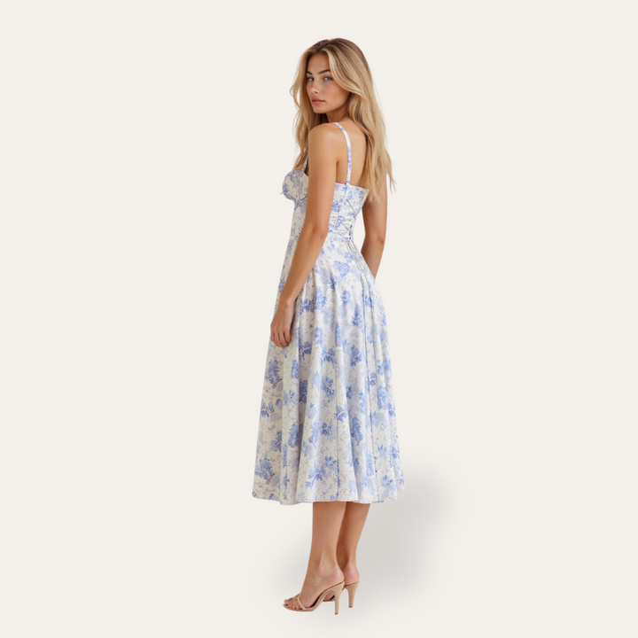 Damen Midi Kleid aus Viskose | Vestea