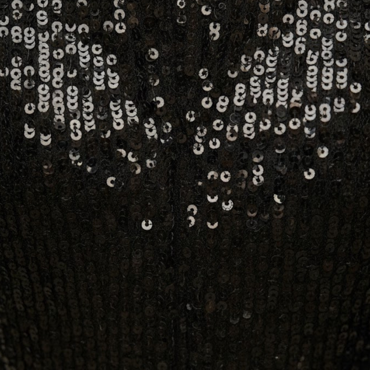 Vestido de cóctel para mujer con mangas largas y acabado brillante