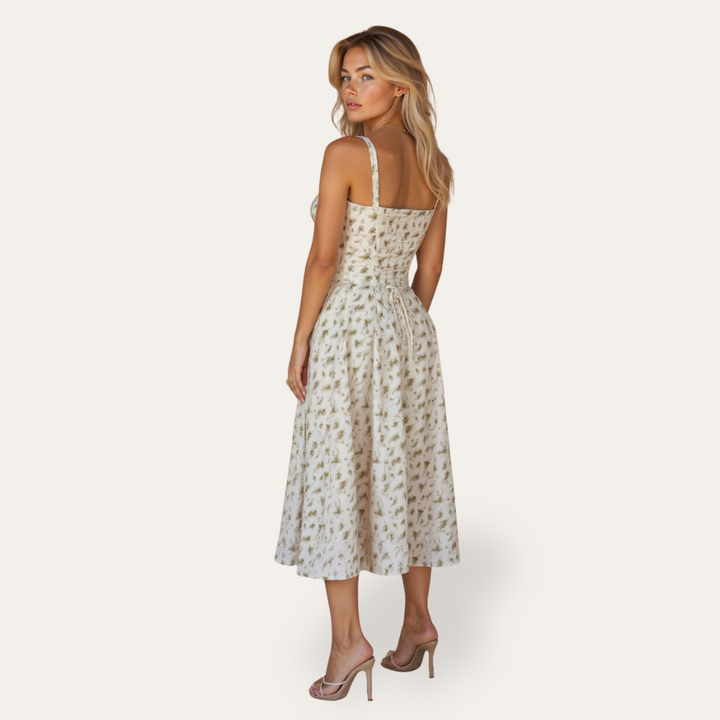 Damen Midi Kleid aus Viskose | Vestea