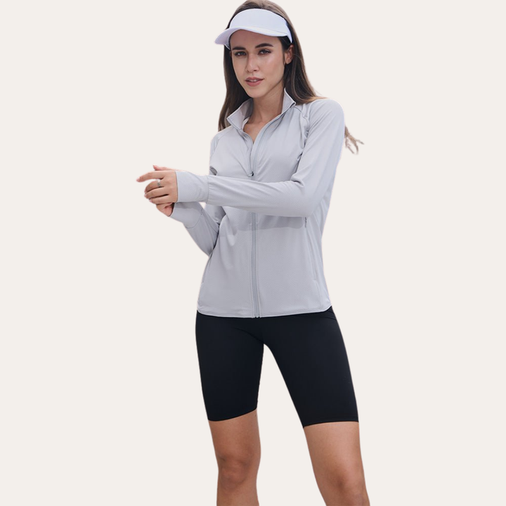 Leichte UV-Schutzjacke für Damen mit Langarm | Vestea