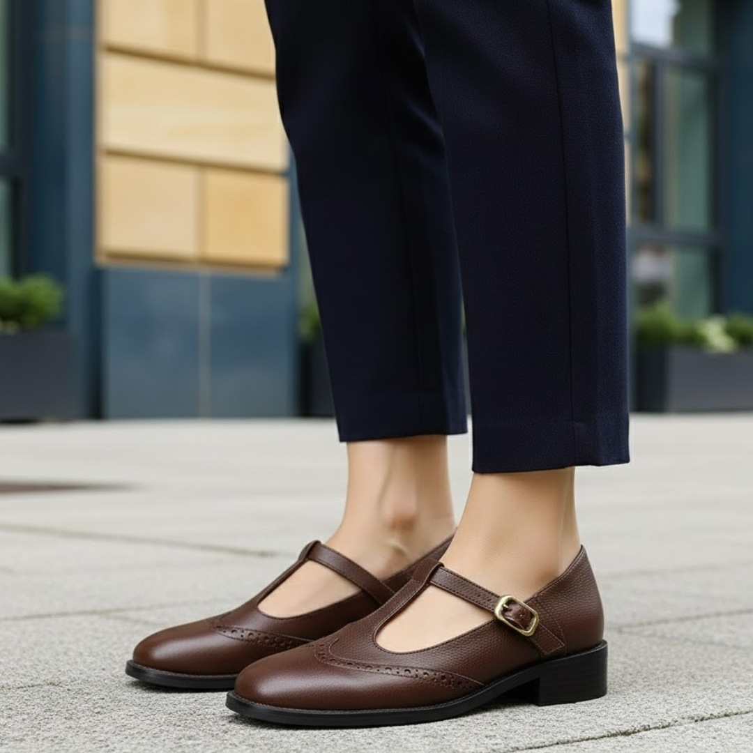 Chaussures à brides pour femmes Fermeture à boucle Semelle rembourrée