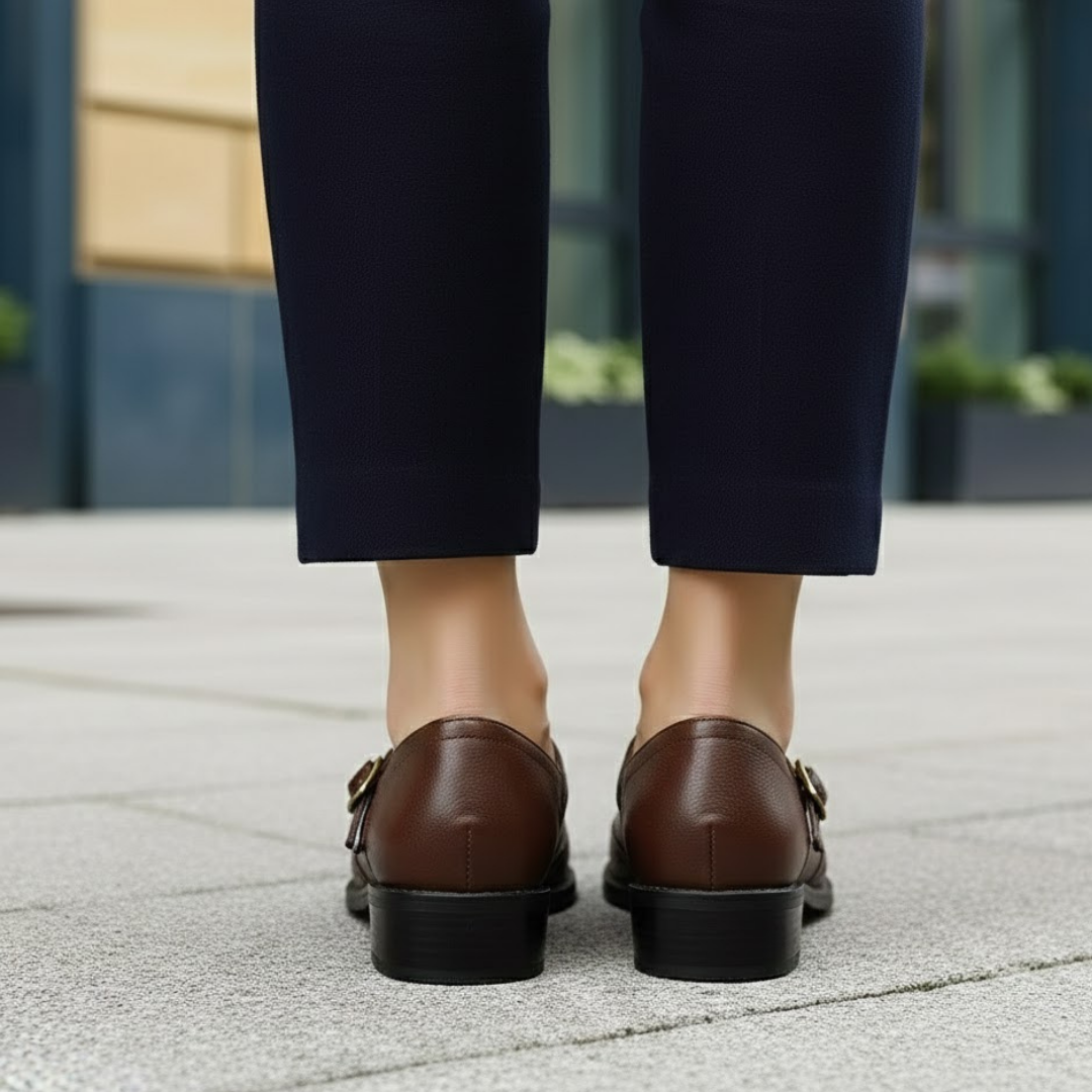 Chaussures à brides pour femmes Fermeture à boucle Semelle rembourrée