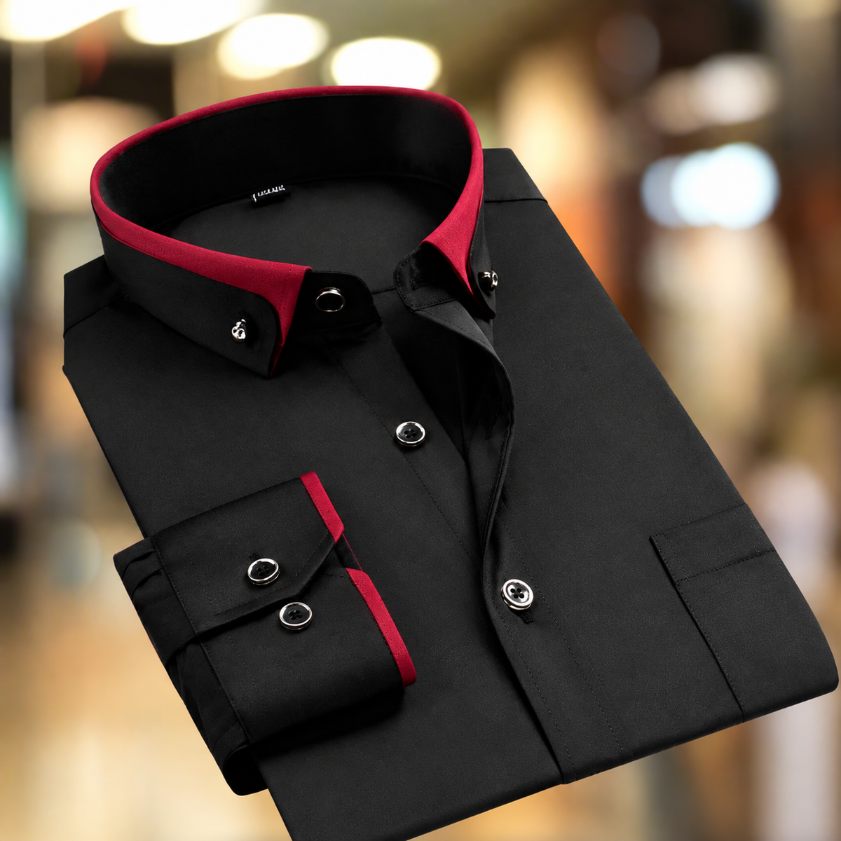 Camisa de vestir para hombre L'Esprit | Cuello contrastante