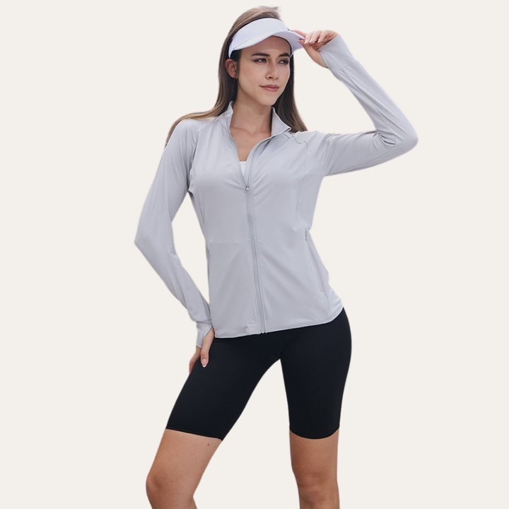 Leichte UV-Schutzjacke für Damen mit Langarm | Vestea