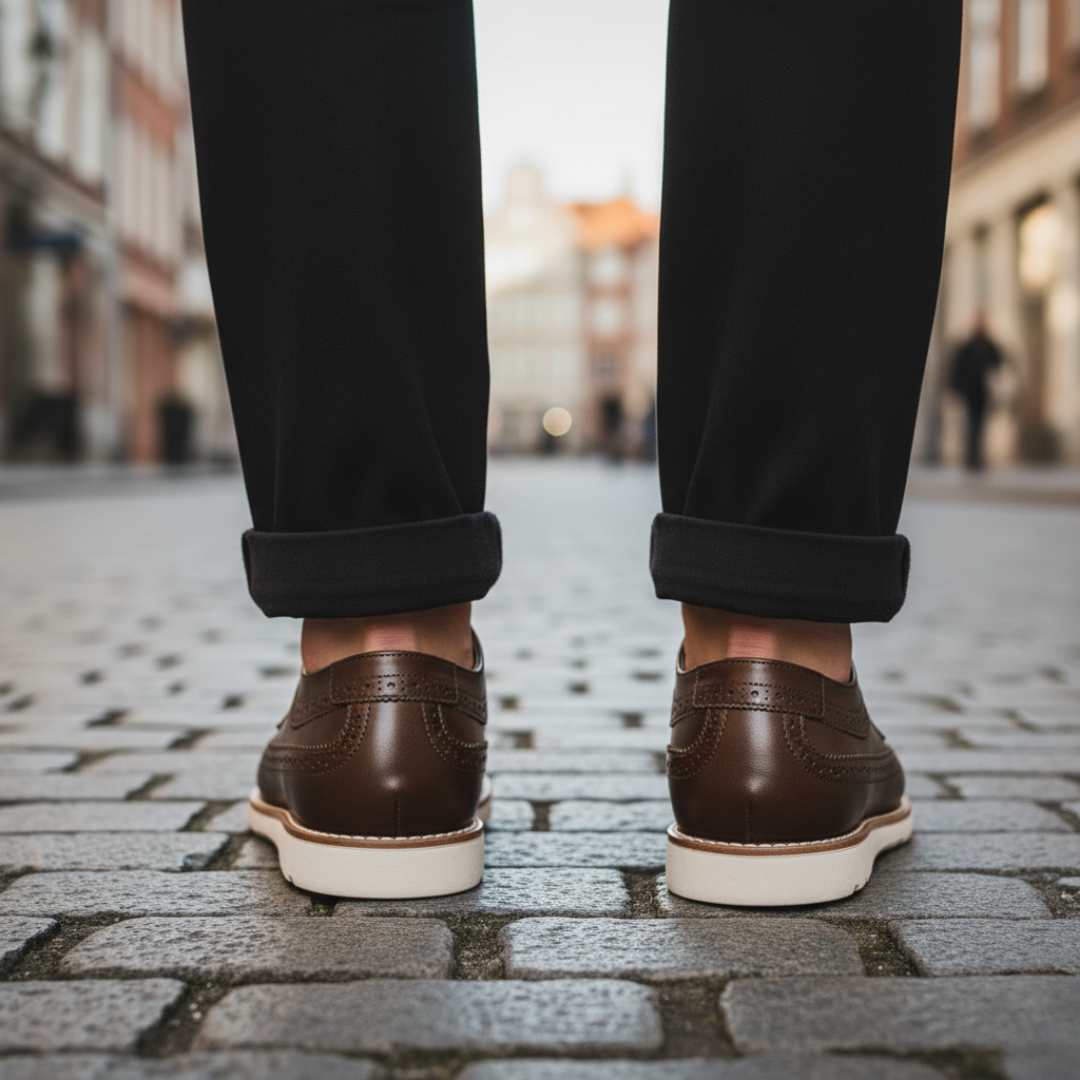 Herren Business Schnürschuhe mit Profilsohle | Vestea