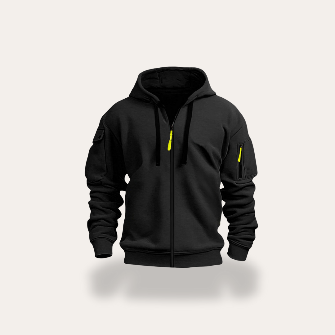 Herren Kapuzenjacke Sweatjacke mit Reißverschluss | Vestea