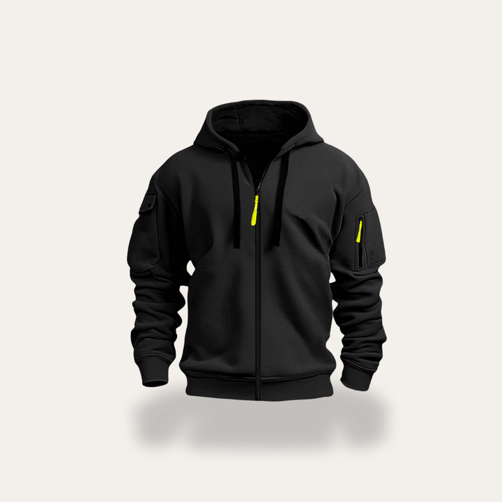 Herren Kapuzenjacke Sweatjacke mit Reißverschluss | Vestea