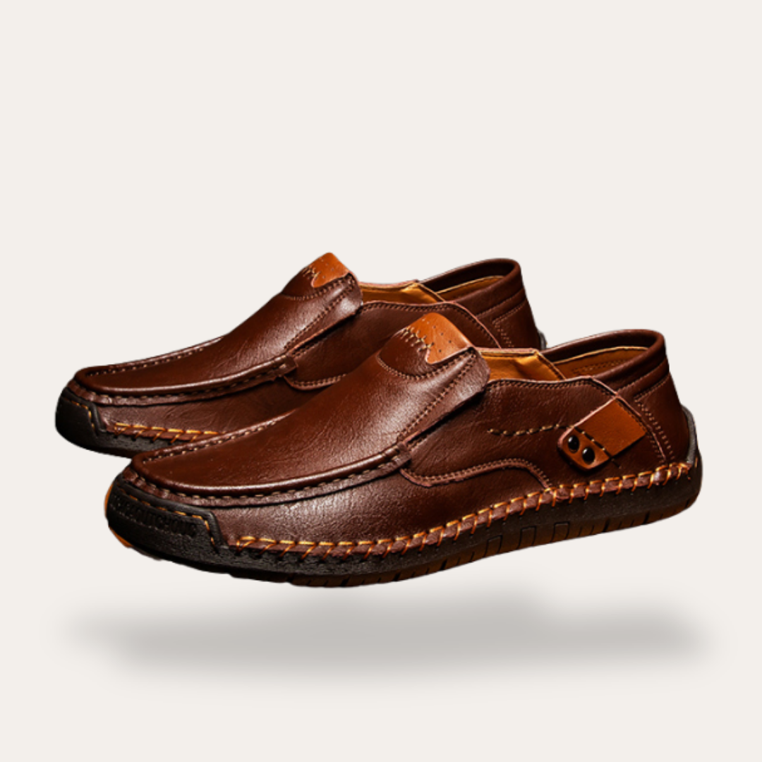 Orthopädische Herren Lederschuhe Slip-On Komfort | Vestea