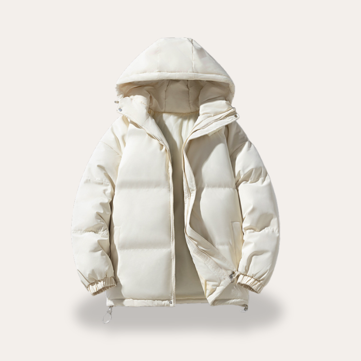 Herren Winterjacke mit Kapuze, Wattierung und Reißverschluss | Vestea