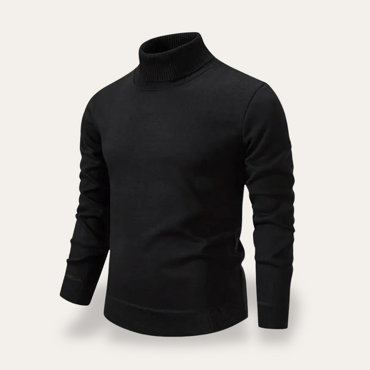 Rollkragenpullover Herren Feinstrick Winter Langarm | Vestea