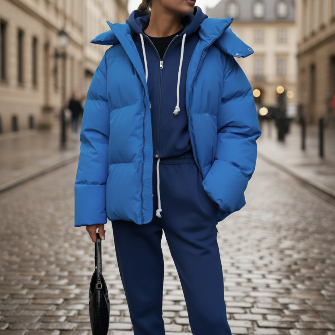 Damen Steppjacke Oversize Winterjacke | Vestea