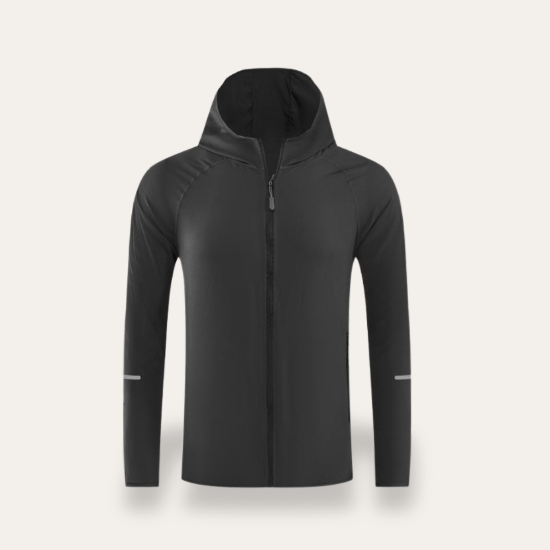 Unisex Laufjacke mit Kapuze Atmungsaktiv Leichtgewicht | Vestea