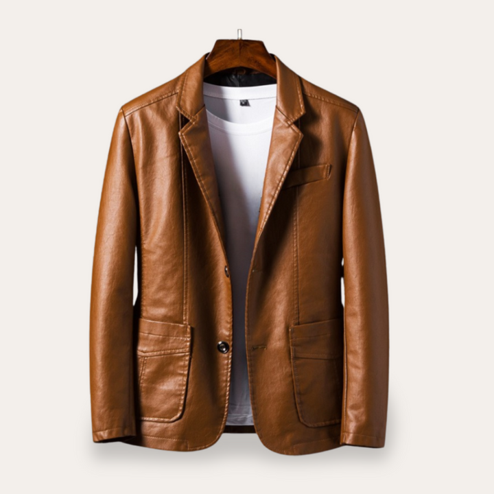 Herren Lederblazer mit Taschen | Vestea