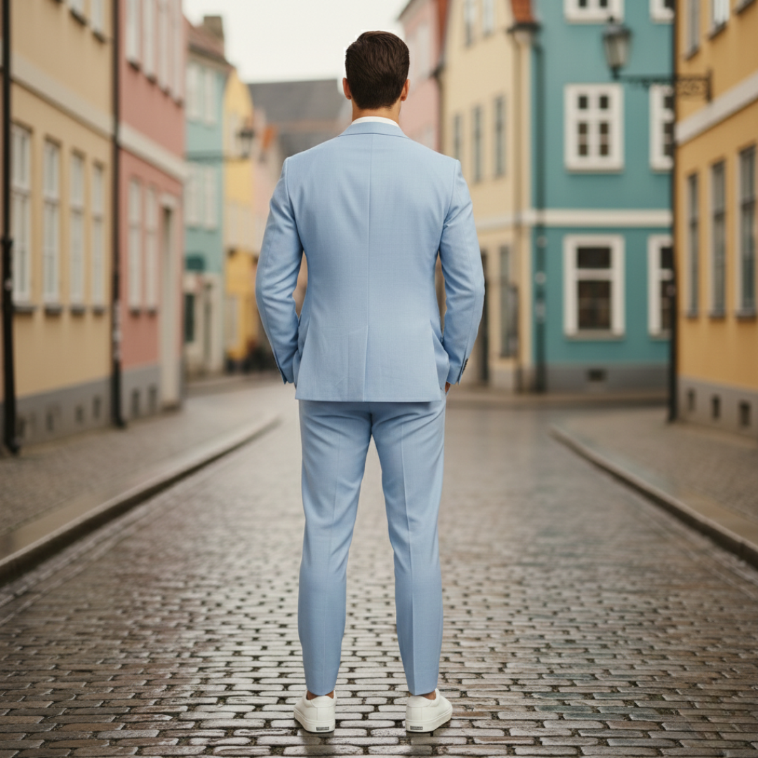 Herrenanzug mit Jackett und Hose – Slim-Fit-Businessanzug | Vestea