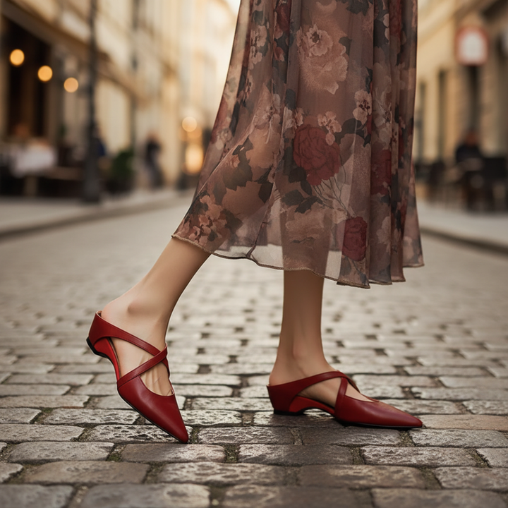 Ballerinas für Damen mit Riemchen | Vestea