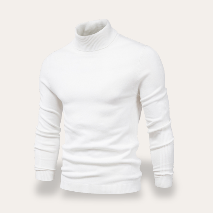 Herren Rollkragenpullover Langarm Slim Fit | Vestea