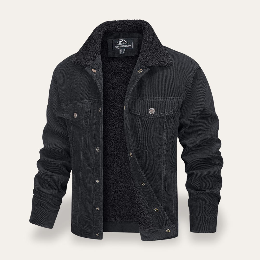 Herren Cordjacke mit Teddyfutter | Vestea