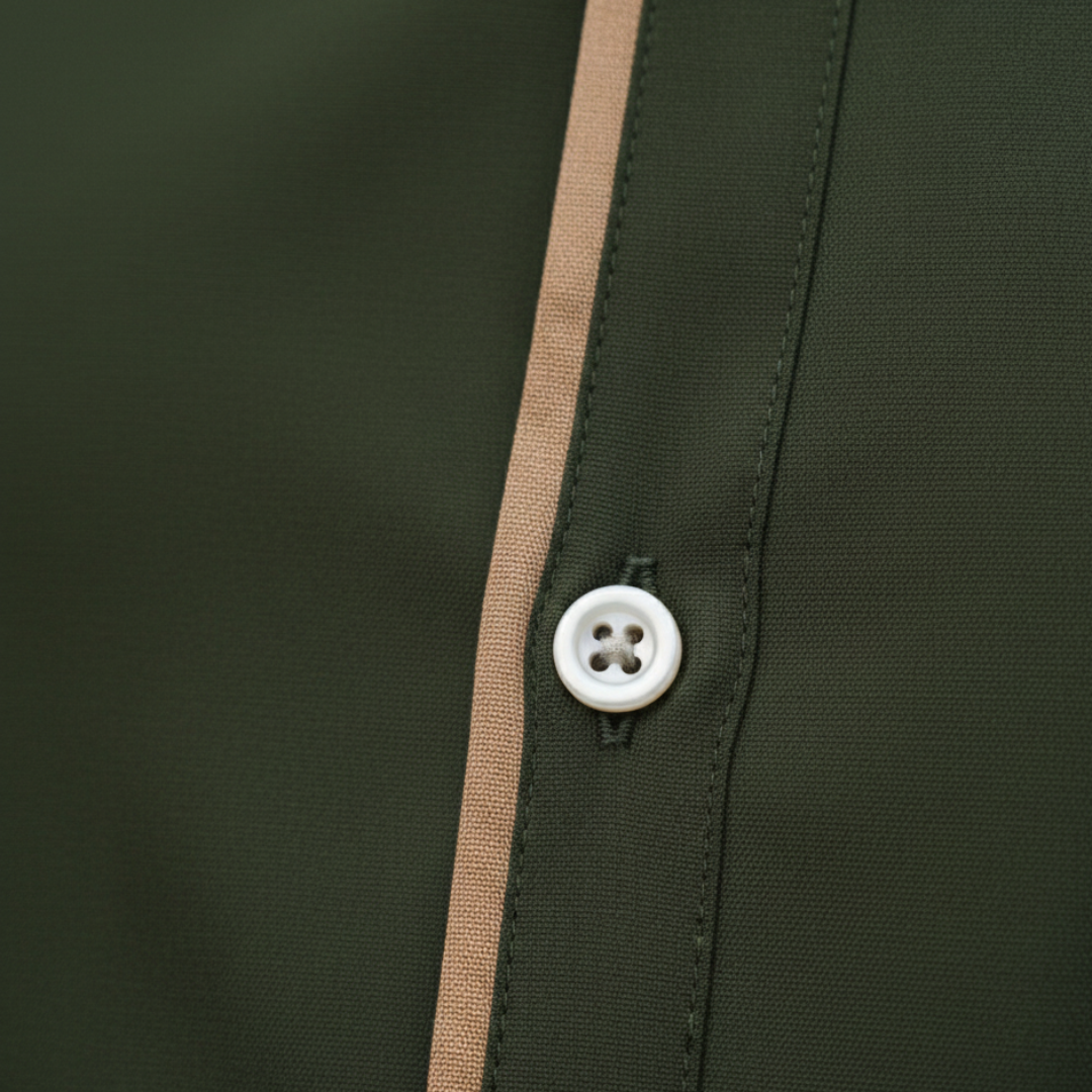 Men's Slim-Fit Short-Sleeve Shirt Polyester | Vestea