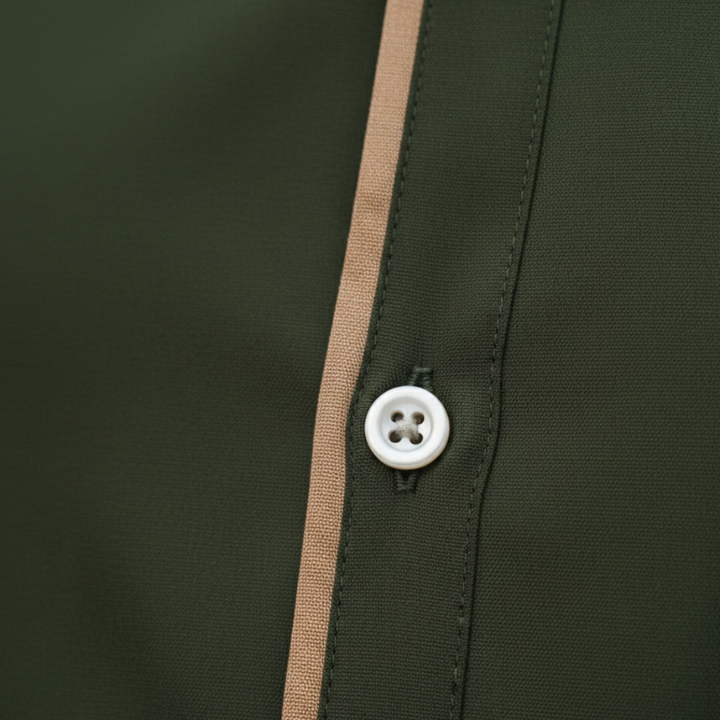 Men's Slim-Fit Short-Sleeve Shirt Polyester | Vestea