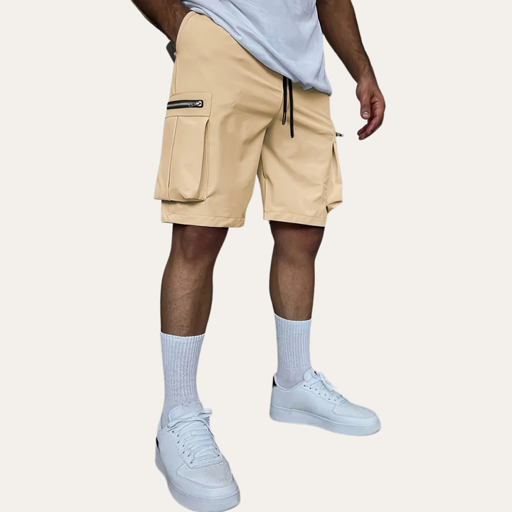 Herren Cargo Shorts Bequeme Shorts mit Taschen und elastischem Bund | Vestea