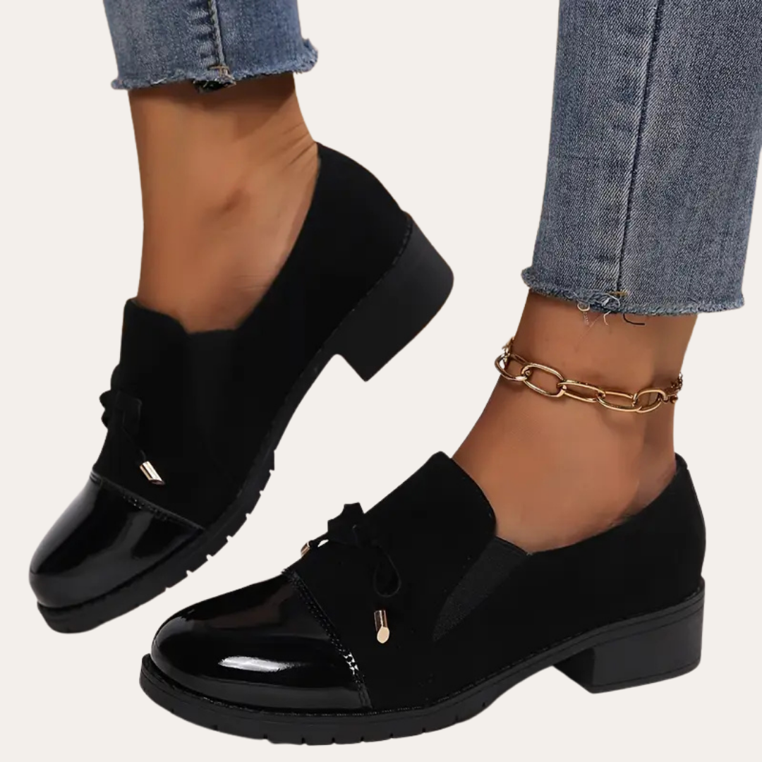 Damen Orthopädische Komfort-Loafer in Schwarz | Vestea