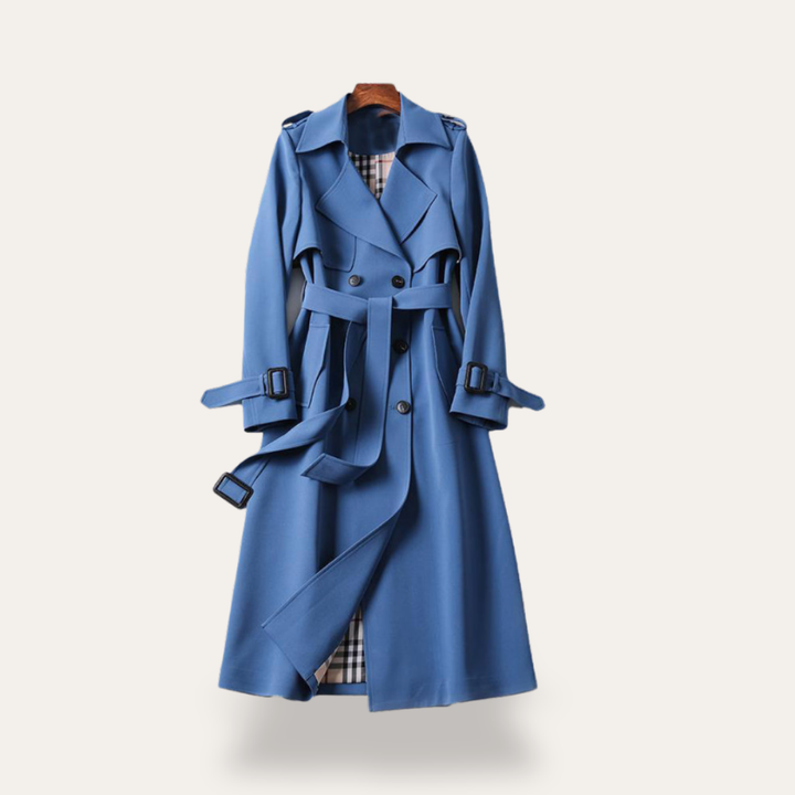 Damen Trenchcoat Wollmix mit Gürtel | Vestea
