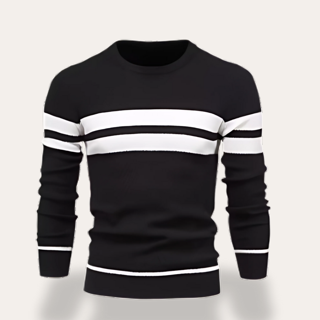 Herren Pullover Rundhals Strick Sweatshirt | Vestea
