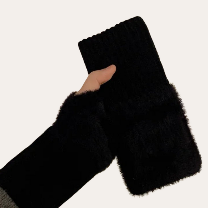 Damen Fleece-Handschuhe ohne Finger | Vestea