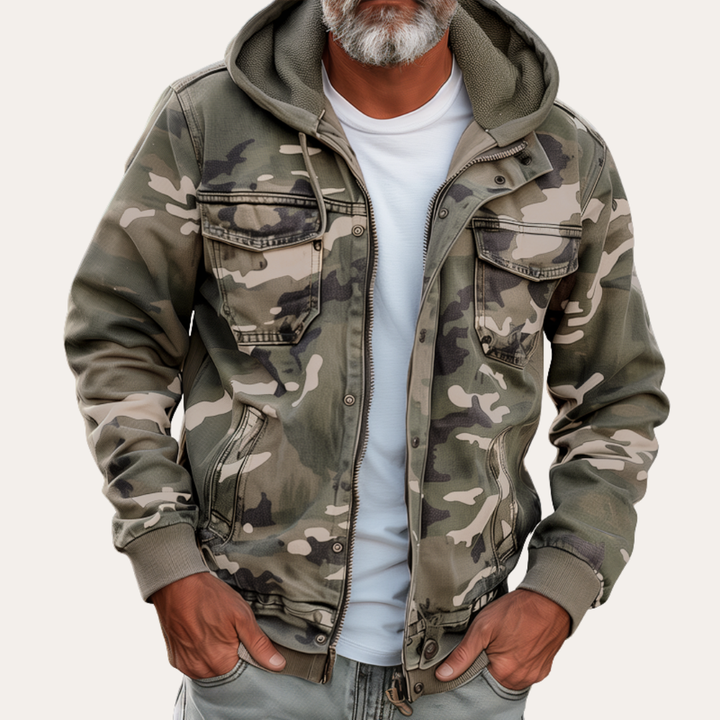 Herren Camouflage Hoodie Jacke | Vestea