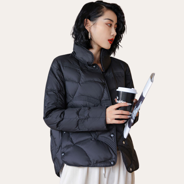 Damen Steppjacke mit Knöpfen | Vestea
