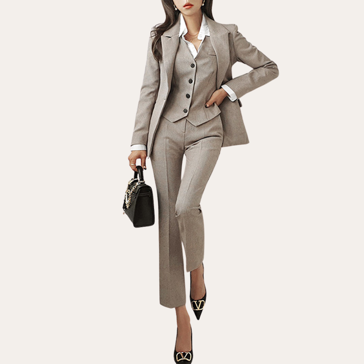 Damen Anzug 3-teilig Slim Fit Business Büro | Vestea