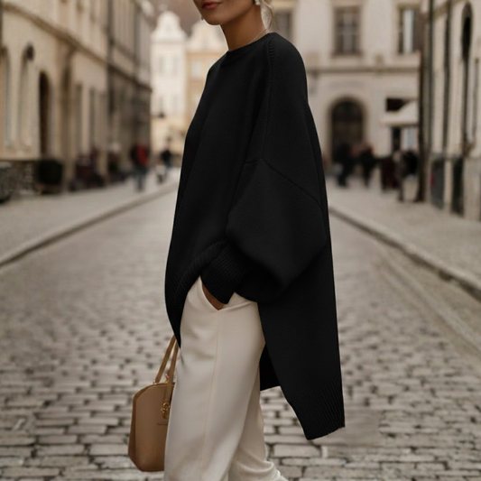 Oversized Wool Coat Structured Collar Autumn Winter