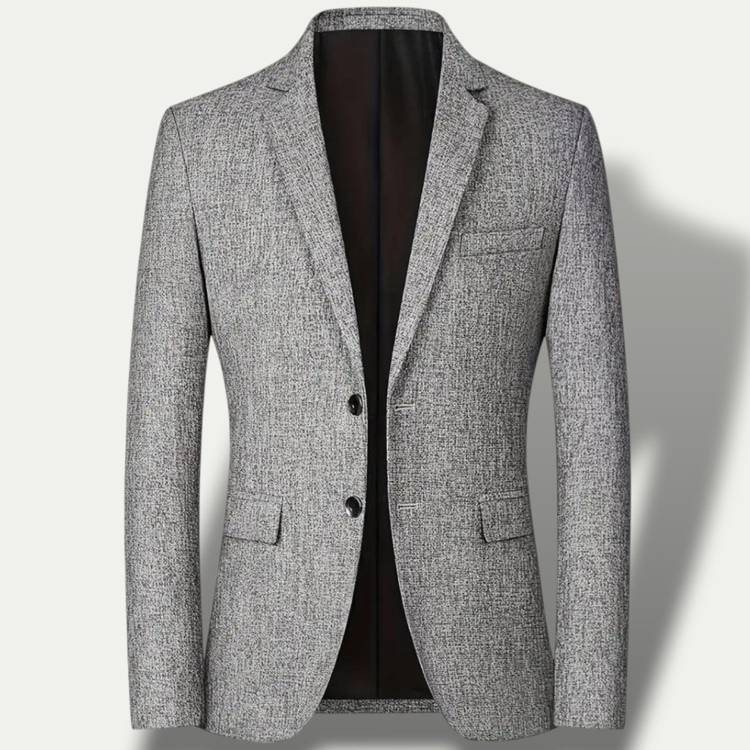 Herren Slim Fit Anzug Sakko Wolle Mélange | Vestea