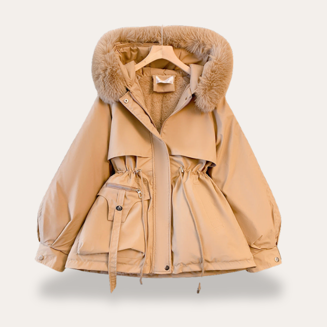 Damen Parka Jacke mit Kunstfell Futter Winter | Vestea
